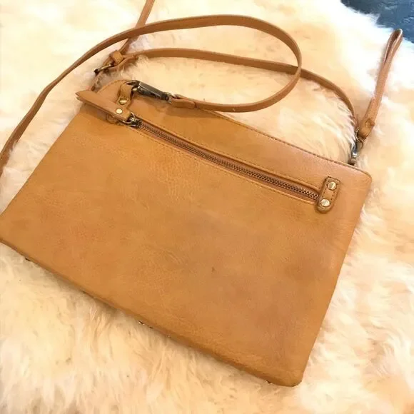 Antik Kraft Mustard Studded Crossbody Purse - Picture 3 of 7